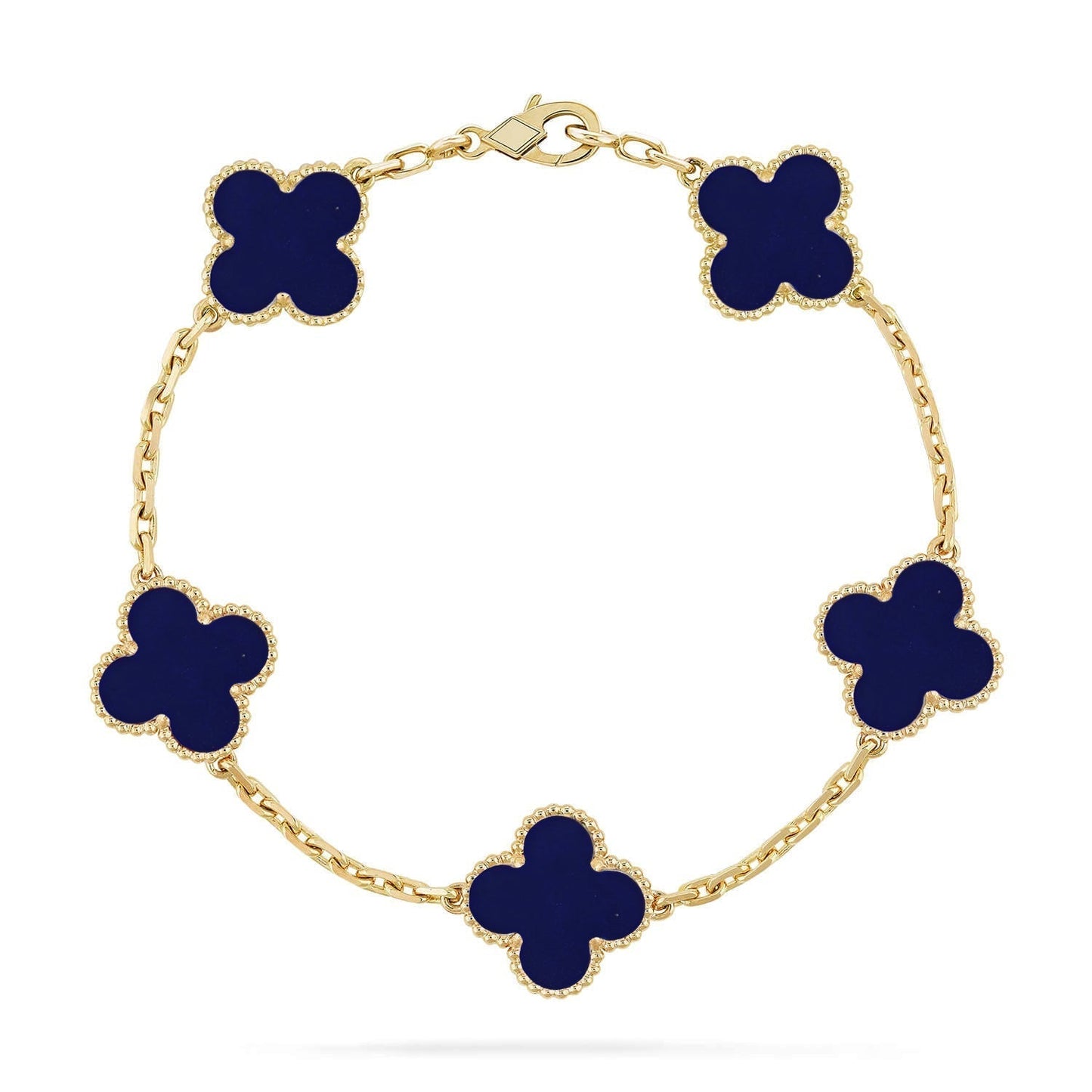 [Vintora]CLOVER 5 MOTIF LAPIS LAZULI BRACELET COLLECTION