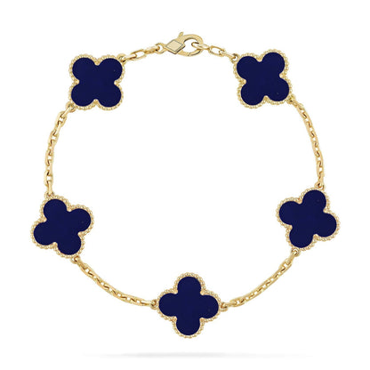 [Vintora]CLOVER 5 MOTIF LAPIS LAZULI BRACELET COLLECTION