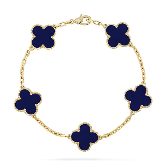 [Vintora]CLOVER 5 MOTIF LAPIS LAZULI BRACELET COLLECTION