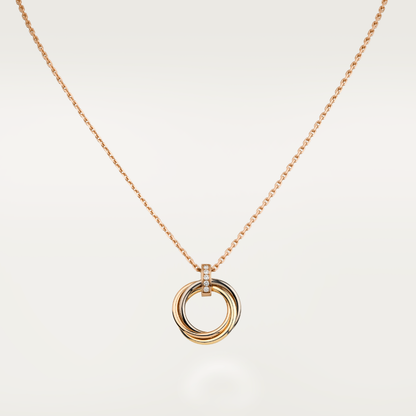 [Vintora]TRINITY NECKLACE GOLD  DIAMONDS