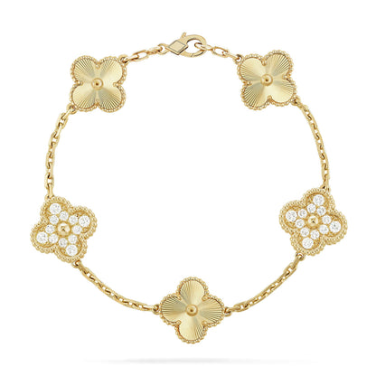 [Vintora] CLOVER 5 MOTIF LASER BRACELET COLLECTION