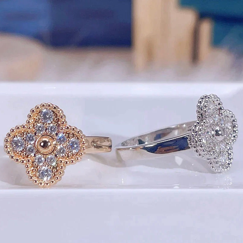 [Vintora]CLOVER DIAMOND RING