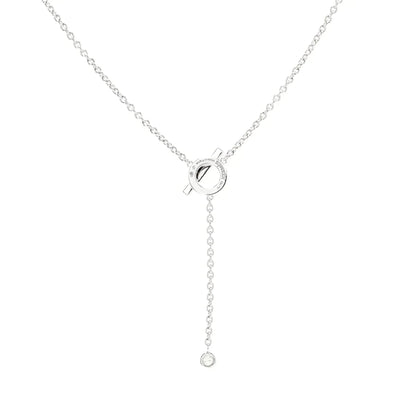 [Vintora]FINESSE SILVER DIAMOND NECKLACE