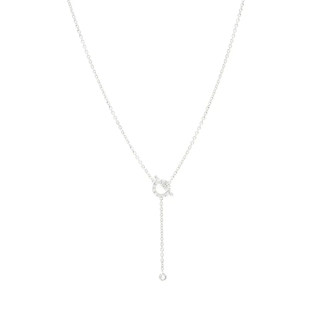 [Vintora]FINESSE SILVER DIAMOND NECKLACE