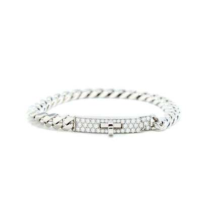 [Vintora]KELLY CHAIN SILVER DIAMOND BRACELET