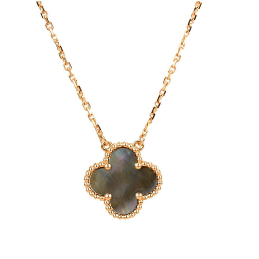 [Vintora]CLOVER 15MM  GRAY MOTHER OF PEARL NECKLACE