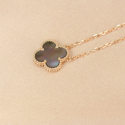 [Vintora]CLOVER 15MM  GRAY MOTHER OF PEARL NECKLACE