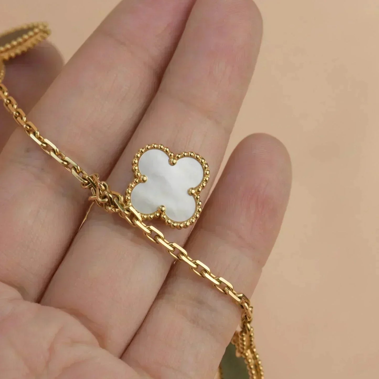 [Vintora]LUCKY SPRING 5 MOTIF GOLD BRACELET