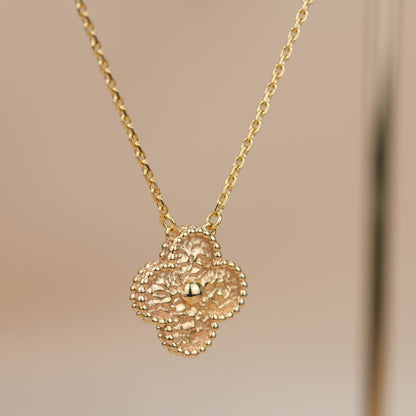 [Vintora]CLOVER 15MM  BRONZING NECKLACE