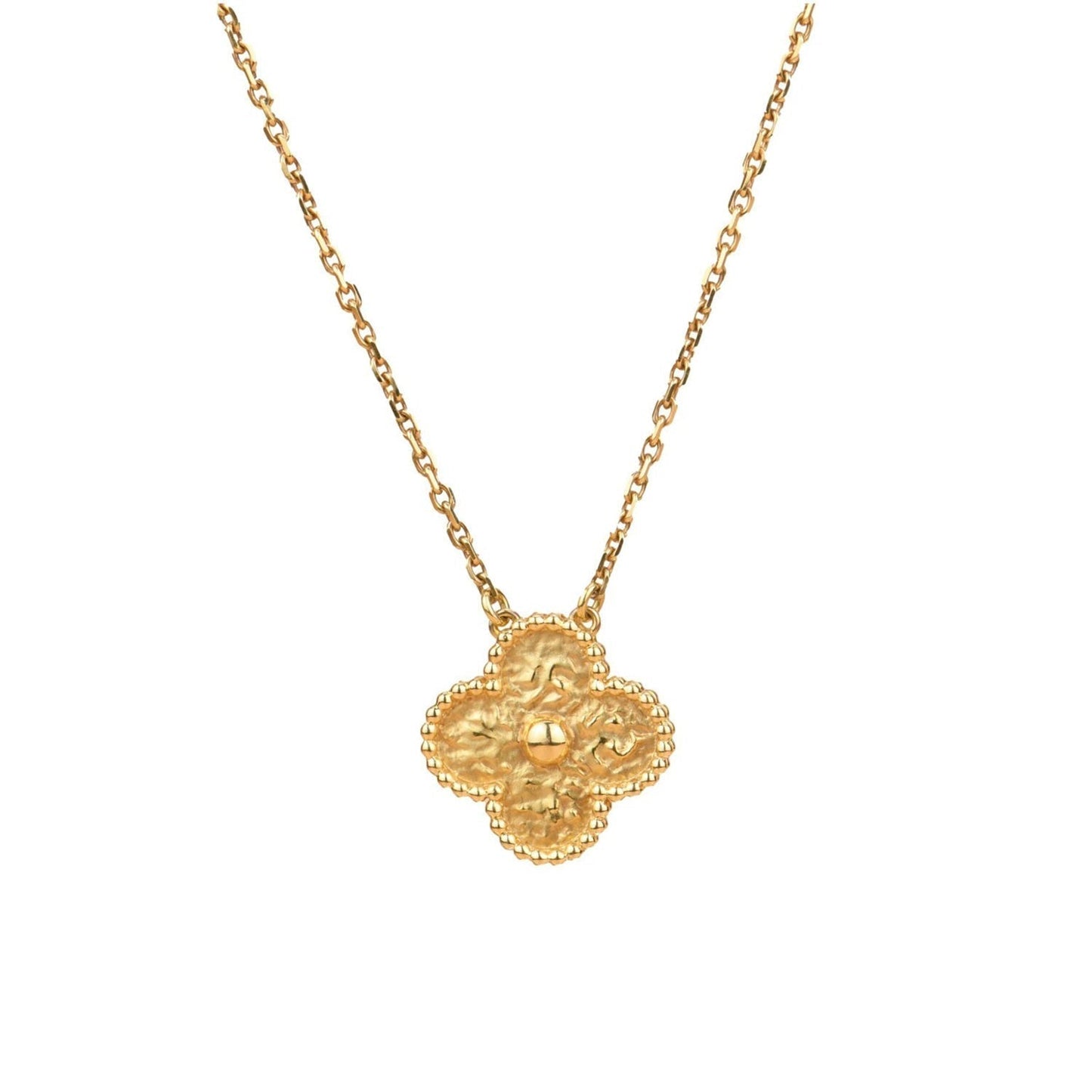 [Vintora]CLOVER 15MM  BRONZING NECKLACE