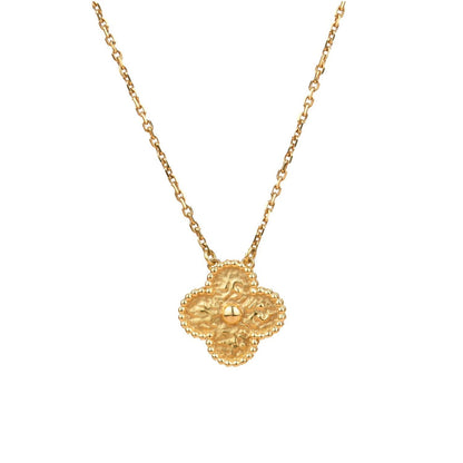 [Vintora]CLOVER 15MM  BRONZING NECKLACE