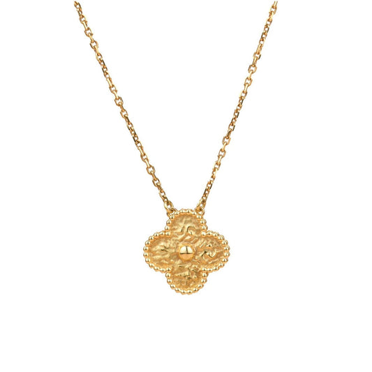 [Vintora]CLOVER 15MM  BRONZING NECKLACE