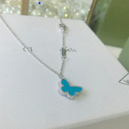 [Vintora]BUTTERFLY TURQUOISE BUTTERFLY BRACELET SILVER