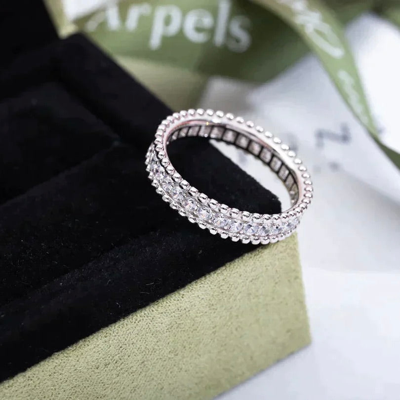 [Vintora]PERLEE DIAMOND SILVER RING