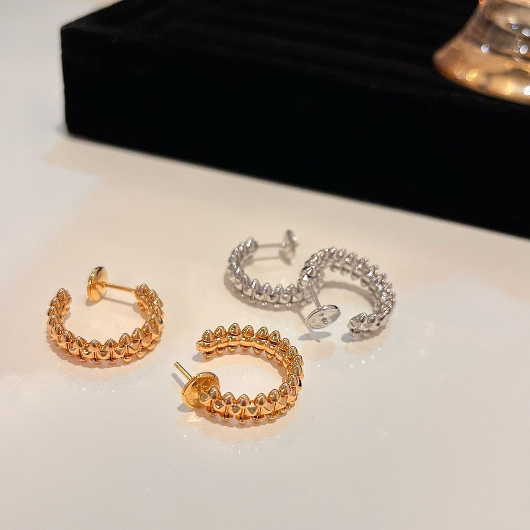 [Vintora]CLASH SMALL HOOP EARRINGS