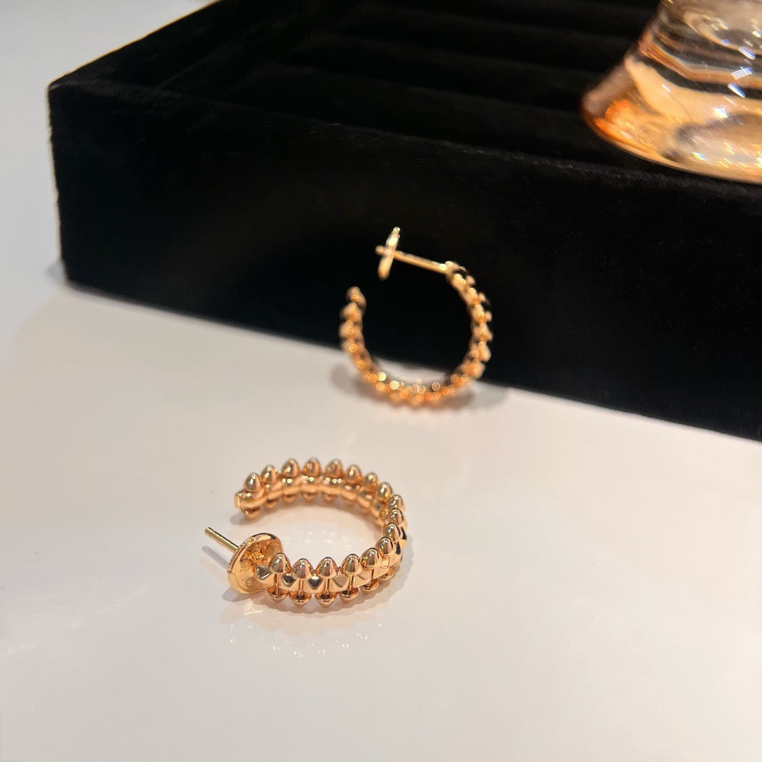 [Vintora]CLASH SMALL HOOP EARRINGS