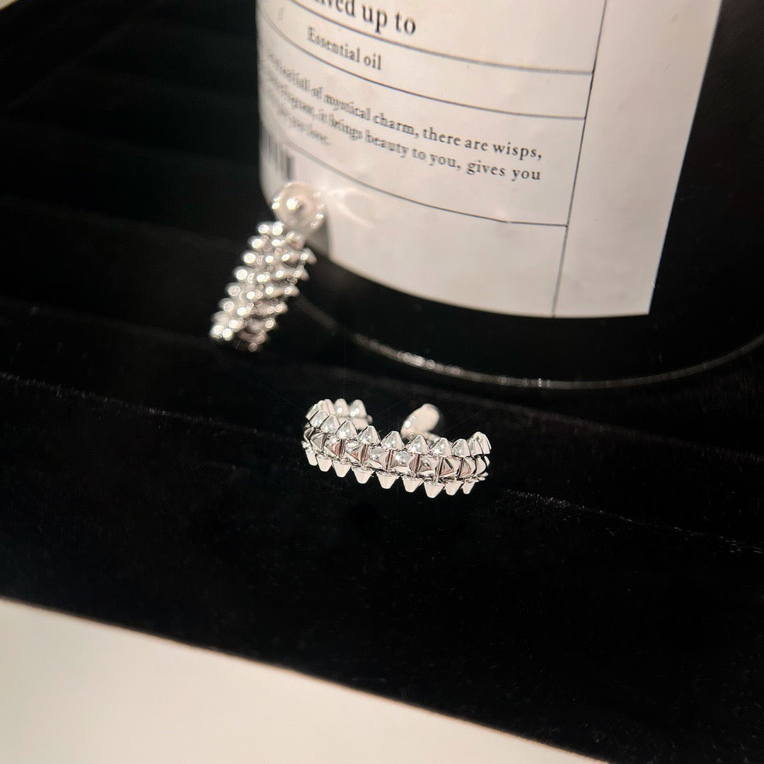 [Vintora]CLASH SMALL HOOP EARRINGS