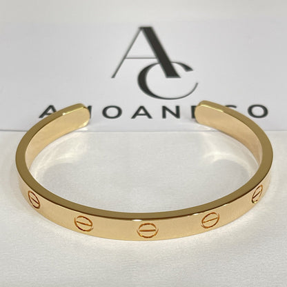 [Vintora]LOVE BRACELET 6.1MM OPEN CUFF