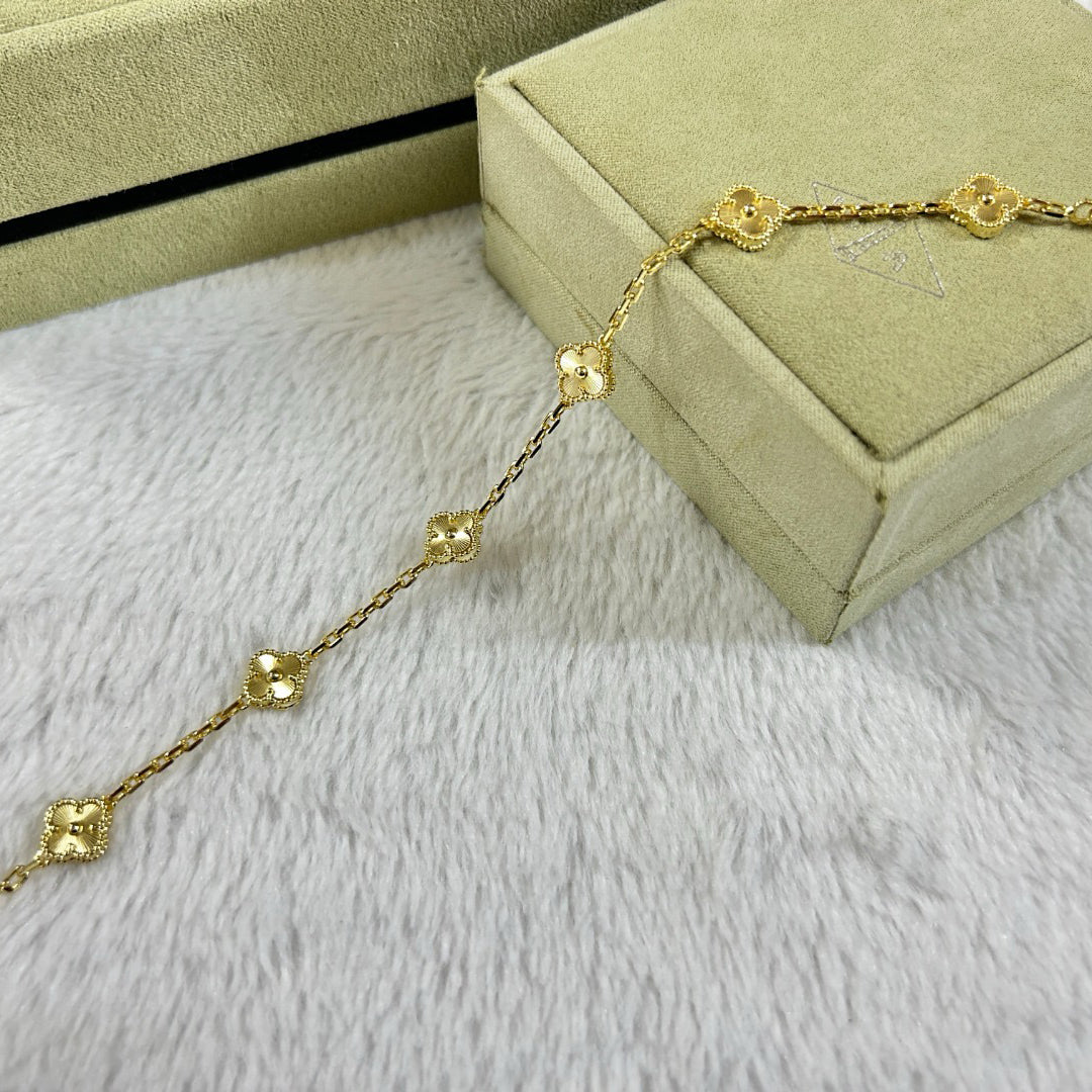 [Vintora]CLOVER 6 MOTIF DIAMOND BRACELET
