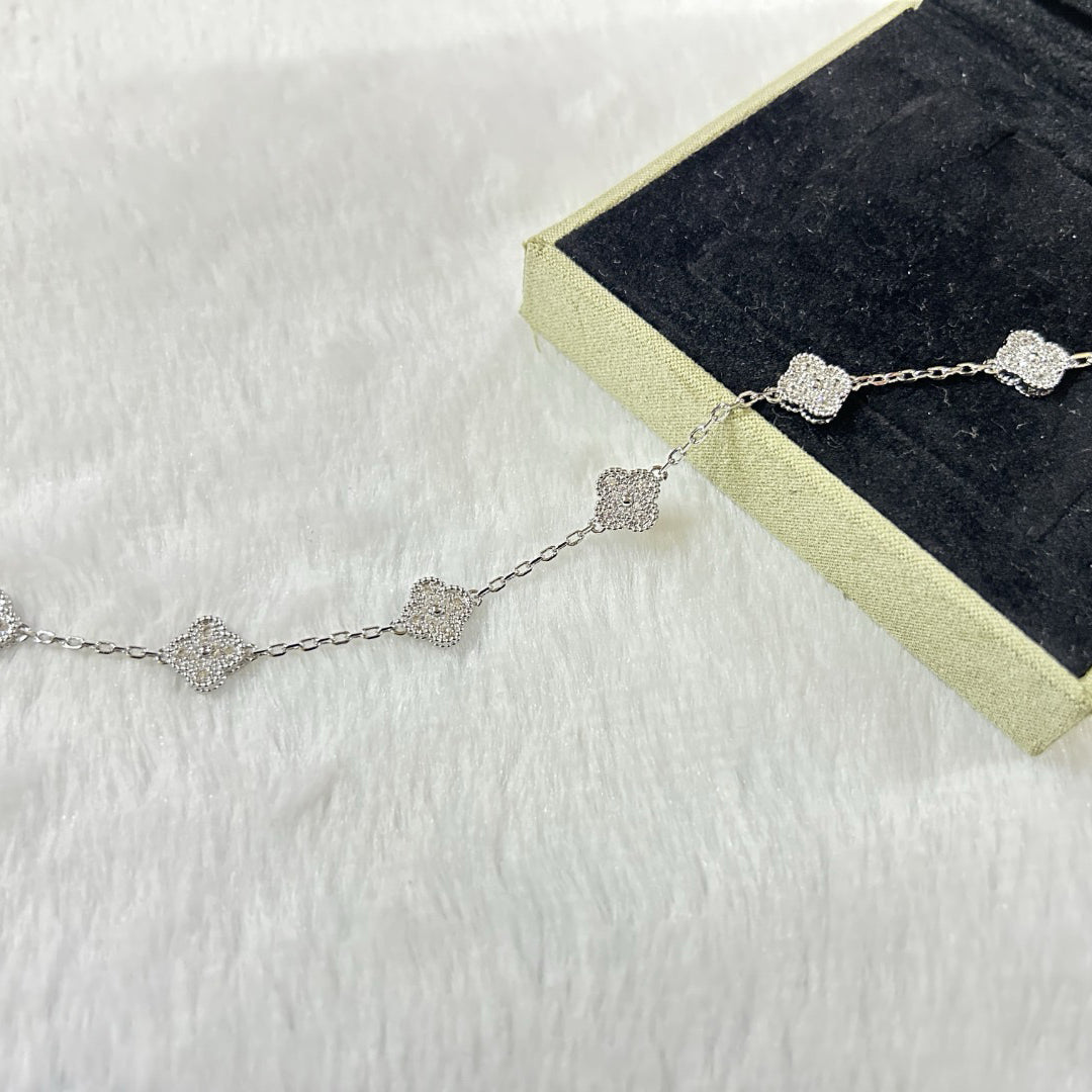 [Vintora]CLOVER 6 MOTIF DIAMOND BRACELET