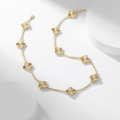 [Vintora]CLOVER 10 MOTIFS LASER NECKLACE