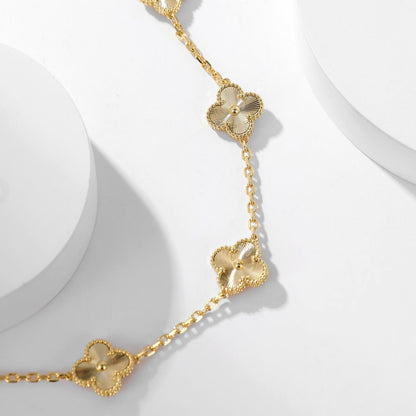 [Vintora]CLOVER 10 MOTIFS LASER NECKLACE