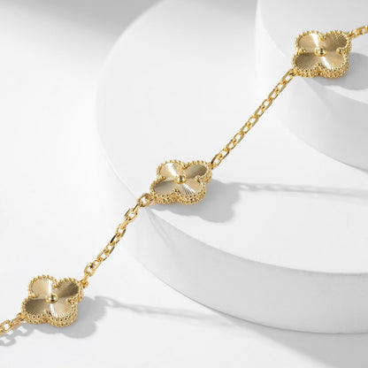 [Vintora]CLOVER 10 MOTIFS LASER NECKLACE