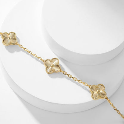 [Vintora]CLOVER 10 MOTIFS LASER NECKLACE