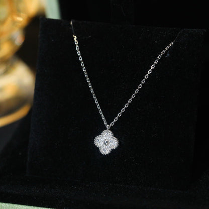 [Vintora]CLOVER MINI 9.5MM PENDANT DIAMOND NECKLACE