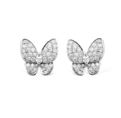 [Vintora]BUTTERFLY ALL DIAMOND EARRINGS