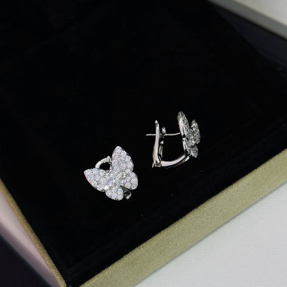 [Vintora]BUTTERFLY ALL DIAMOND EARRINGS