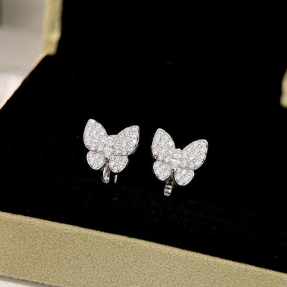 [Vintora]BUTTERFLY ALL DIAMOND EARRINGS