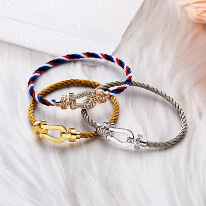 [Vintora]FORCE LARGE HORSESHOE NO DIAMOND BRACELET GOLD