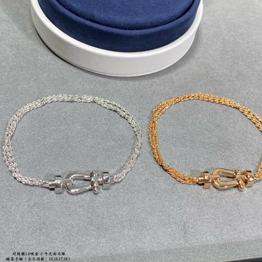 [Vintora]FORCE SMALL HORSESHOE  DIAMOND CHAIN ROPE BRACELET