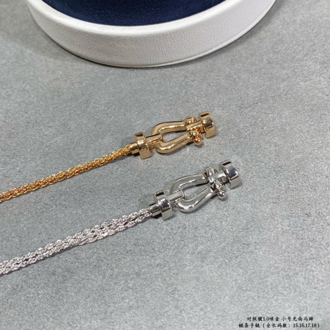 [Vintora]FORCE SMALL HORSESHOE  DIAMOND CHAIN ROPE BRACELET