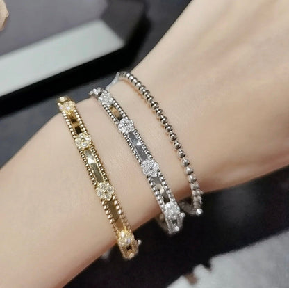 [Vintora]CLOVER BRACELET 4MM DIAMONDS