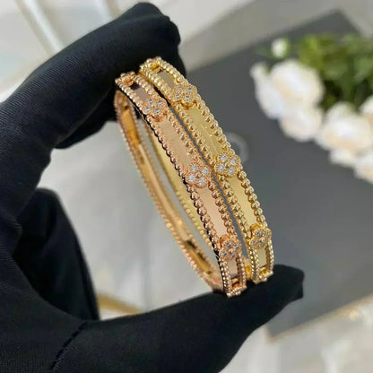 [Vintora]CLOVER BRACELET 4MM DIAMONDS