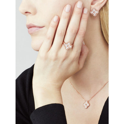 [Vintora]CLOVER 15MM DIAMOND SINGLE FLOWER NECKLACE