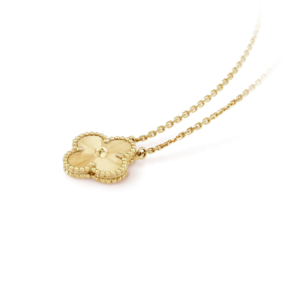 [Vintora]CLOVER 15MM LASER NECKLACE