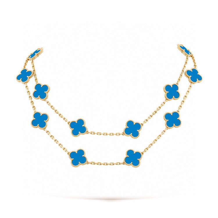 [Vintora]CLOVER 20 MOTIFS TURQUOISE GOLD