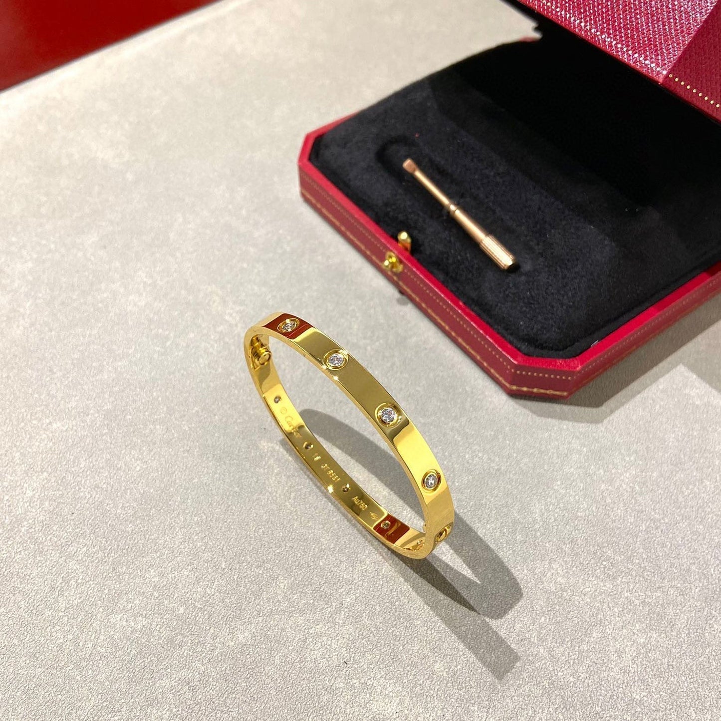 [Vintora]LOVE BRACELET 6.1MM 10 DIAMONDS