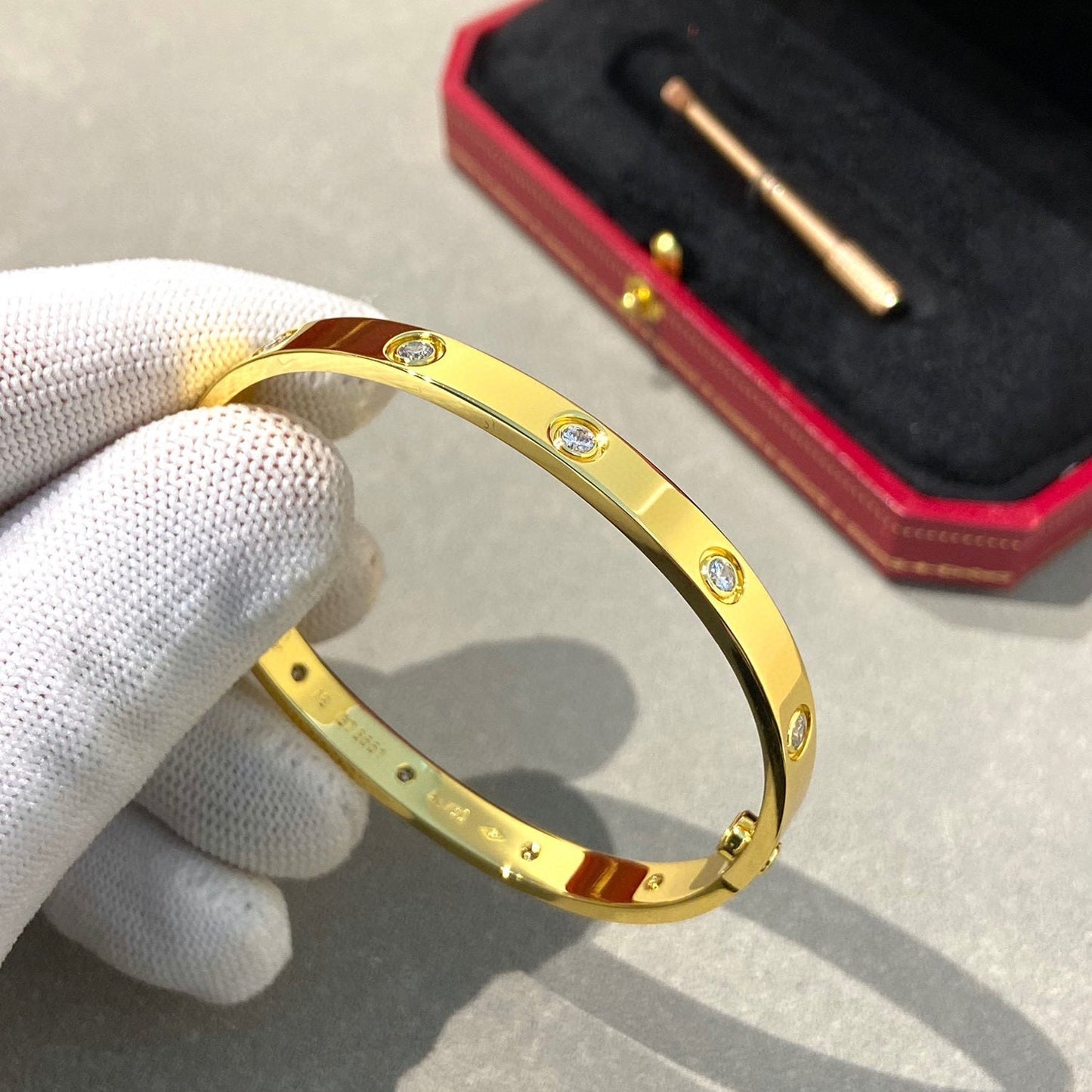 [Vintora]LOVE BRACELET 6.1MM 10 DIAMONDS