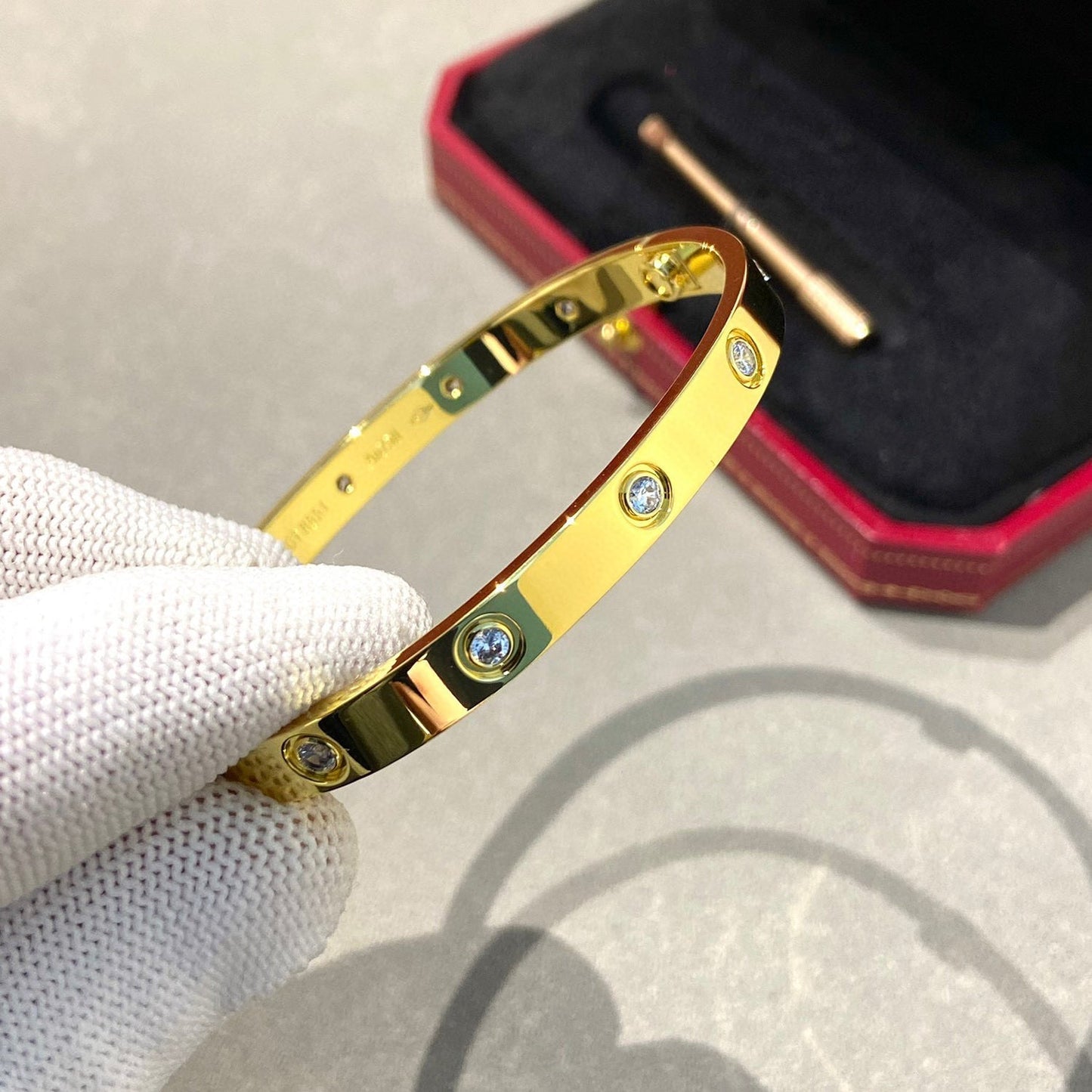 [Vintora]LOVE BRACELET 6.1MM 10 DIAMONDS