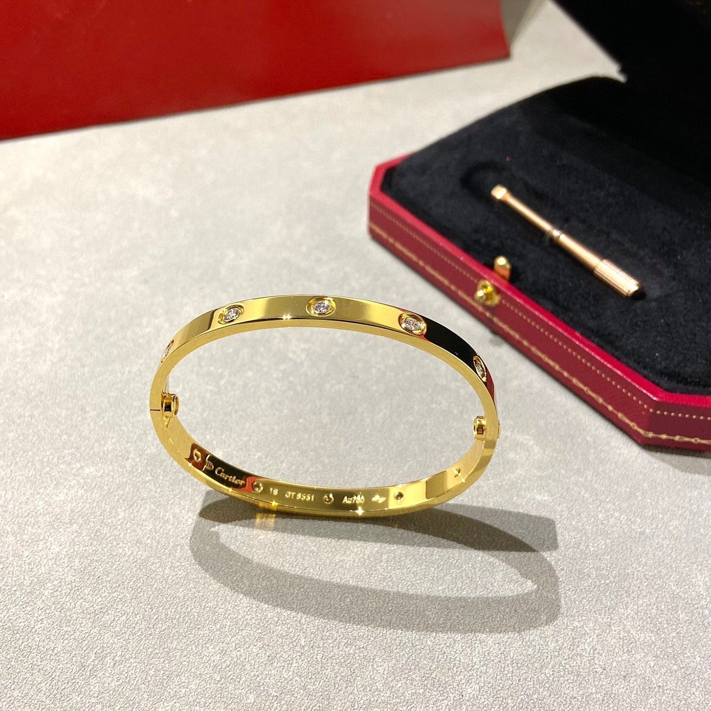 [Vintora]LOVE BRACELET 6.1MM 10 DIAMONDS