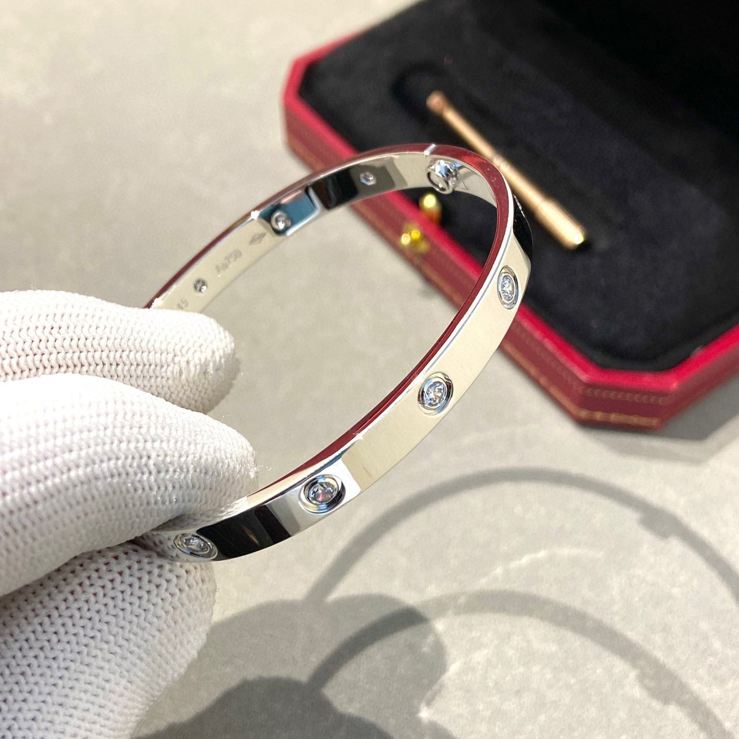 [Vintora]LOVE BRACELET 6.1MM 10 DIAMONDS