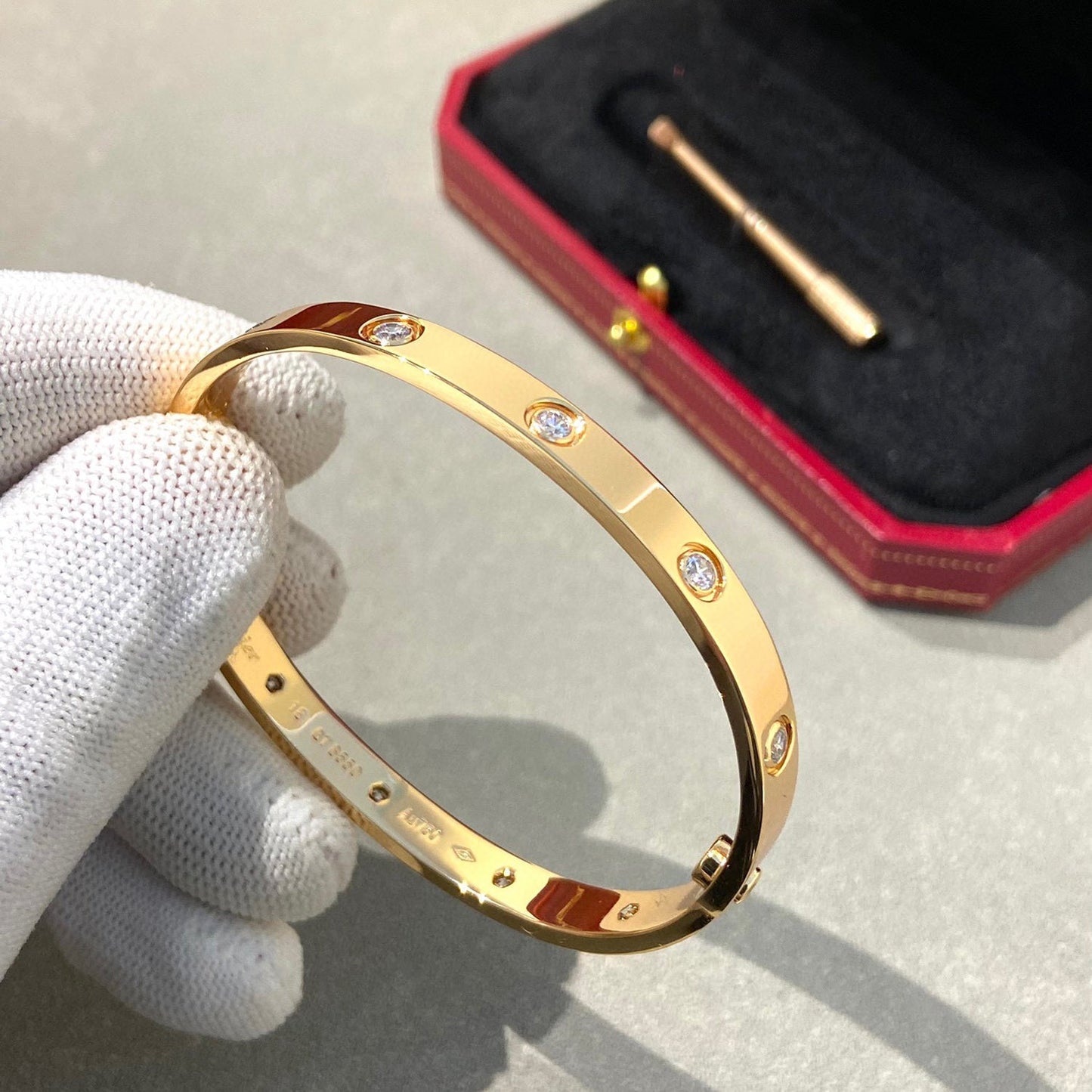 [Vintora]LOVE BRACELET 6.1MM 10 DIAMONDS