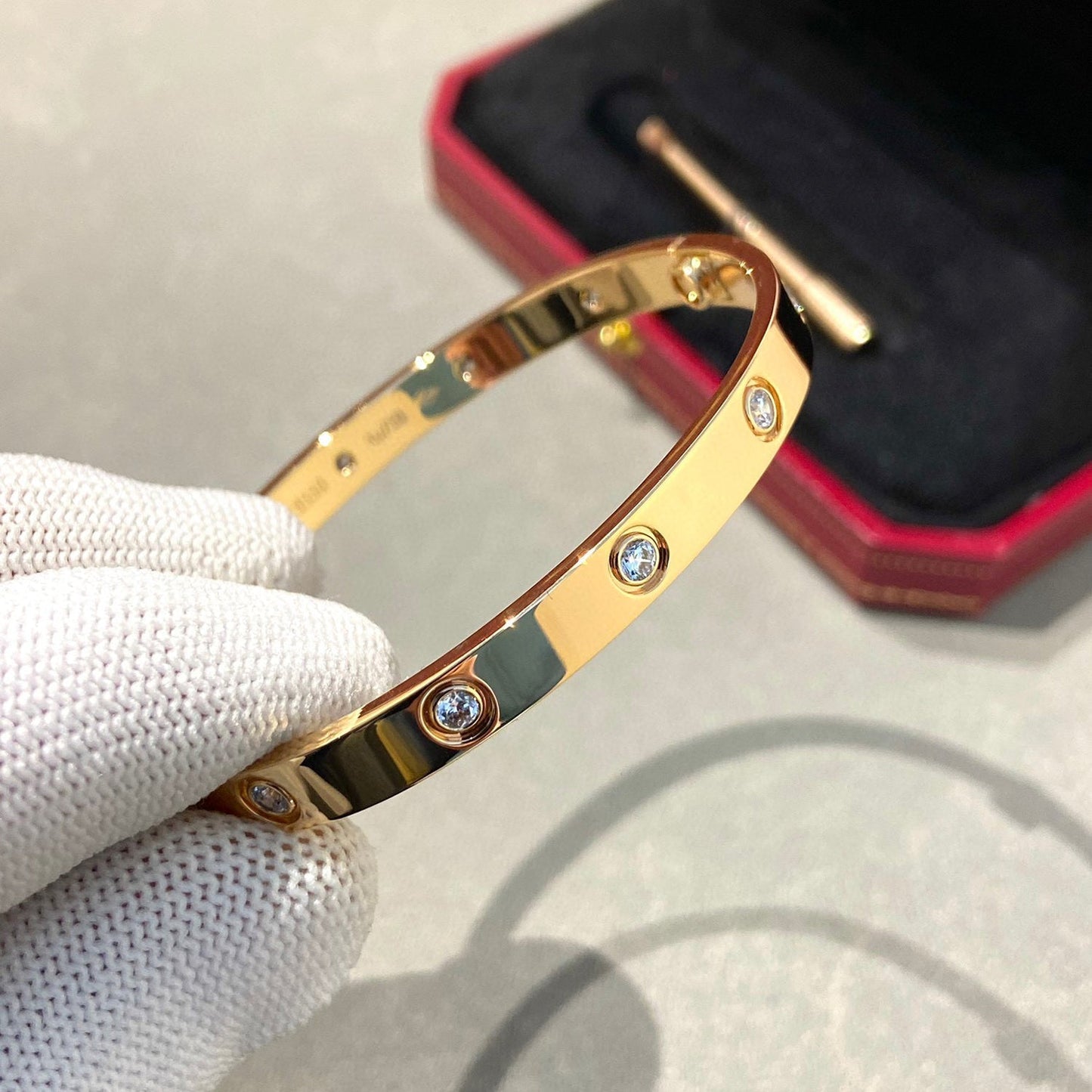 [Vintora]LOVE BRACELET 6.1MM 10 DIAMONDS