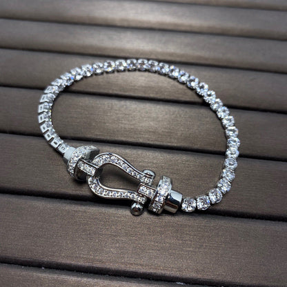 [Vintora]FORCE  HORSESHOE  DIAMOND TENNIS BRACELET