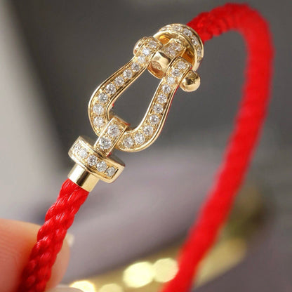 [Vintora]FORCE LARGE HORSESHOE FULL DIAMOND BRACELET SILVER