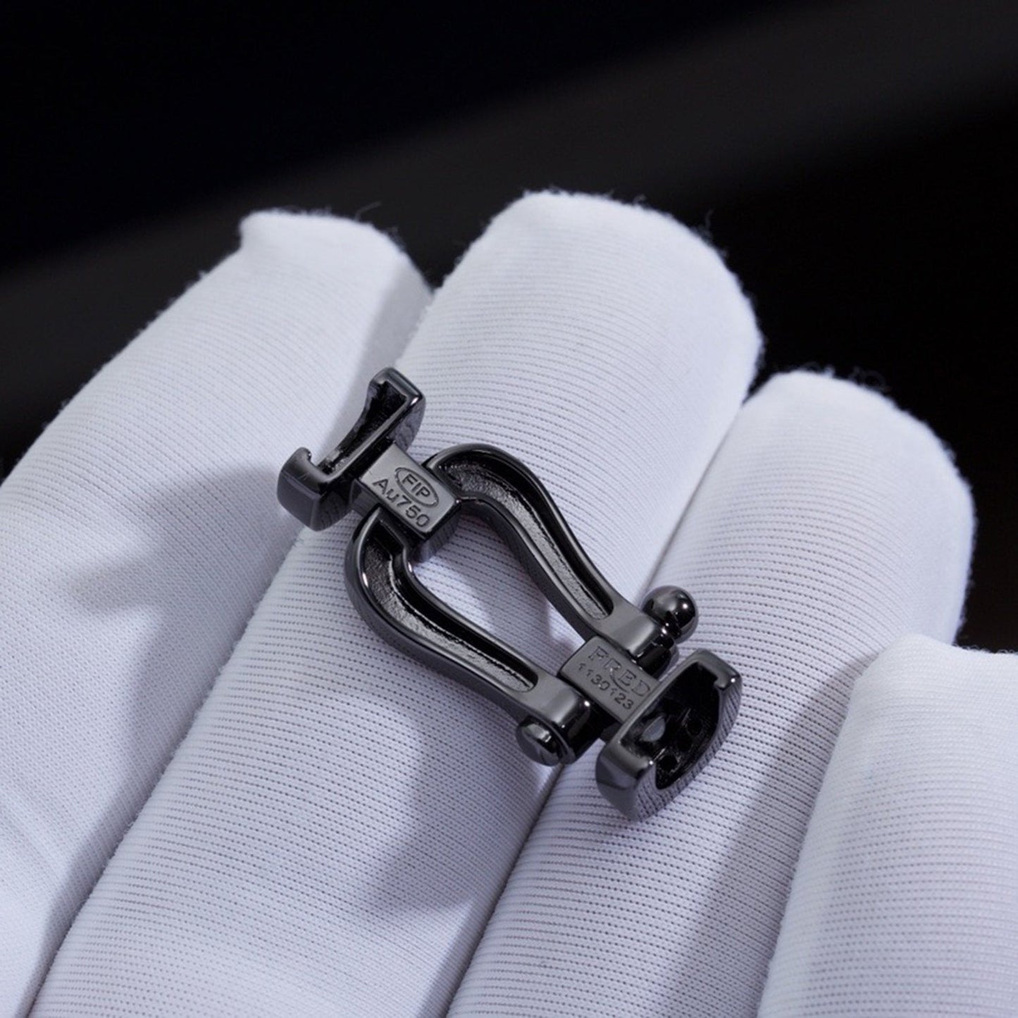 [Vintora]FORCE LARGE SERIES HORSESHOE BLACK SAMURAI BRACELET
